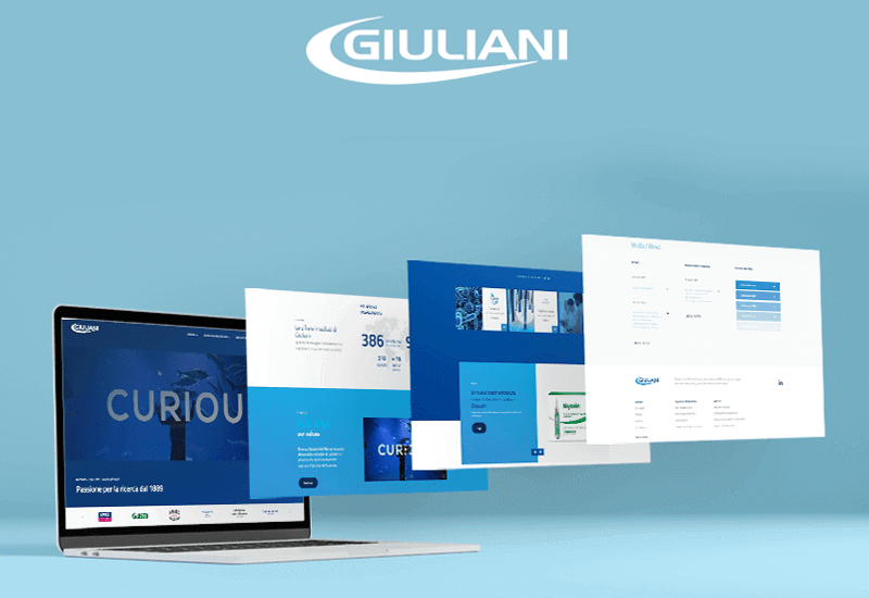 Website Giuliani Pharma - Uptoart