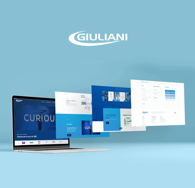 Website Giuliani Pharma - Uptoart